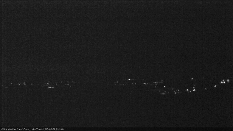 Lake Travis webcam, August 26, 2017 10:45 PM CT