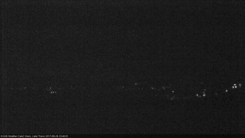 Lake Travis webcam, August 26, 2017 10:50 PM CT