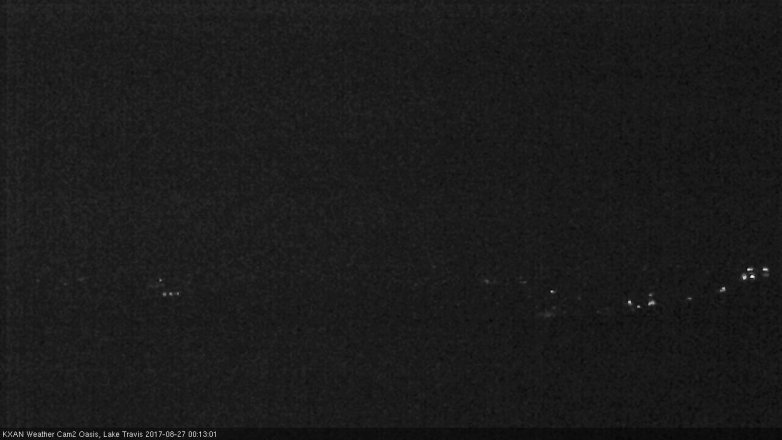Lake Travis webcam, August 26, 2017 11:20 PM CT