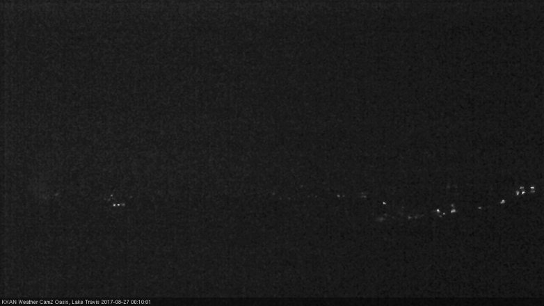 Lake Travis webcam, August 26, 2017 11:35 PM CT