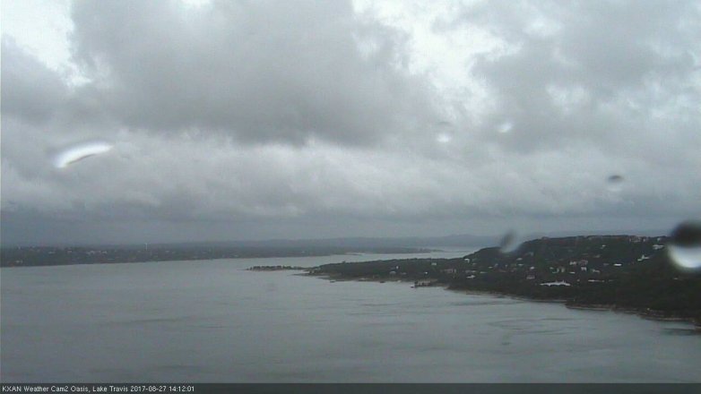 Lake Travis webcam, August 27, 2017 1:40 PM CT
