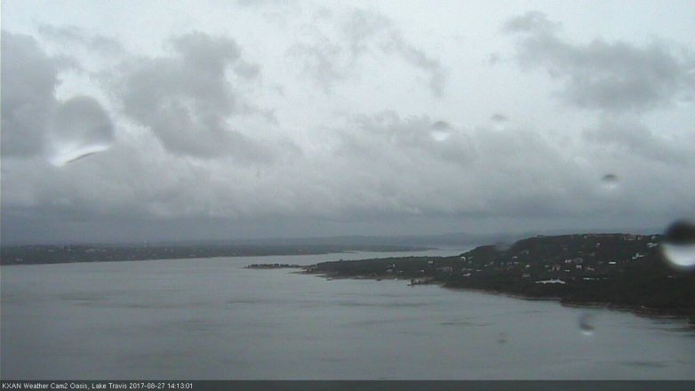 Lake Travis webcam, August 27, 2017 1:45 PM CT