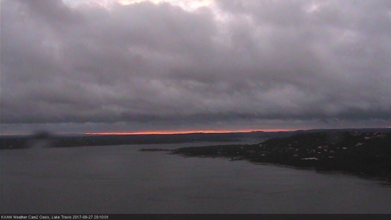 Lake Travis webcam, August 27, 2017 7:25 PM CT