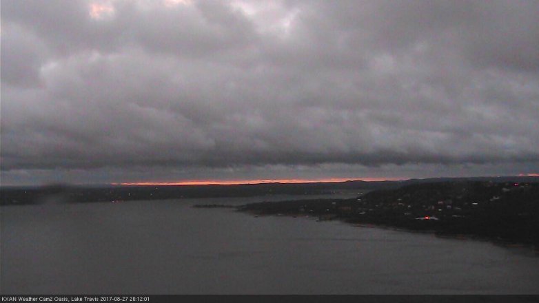 Lake Travis webcam, August 27, 2017 7:35 PM CT