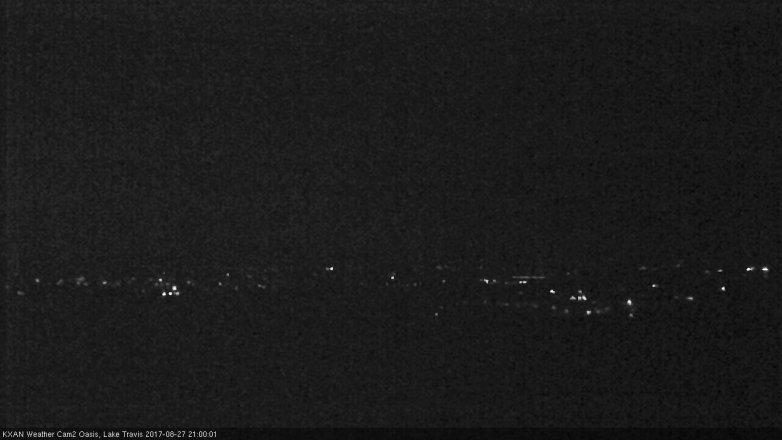 Lake Travis webcam, August 27, 2017 8:05 PM CT