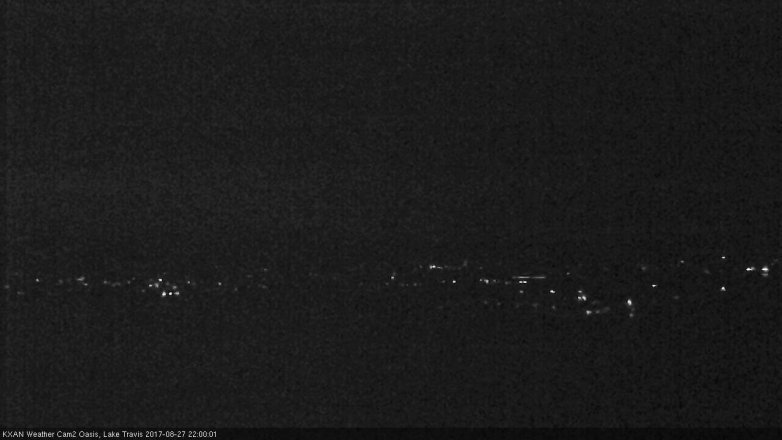 Lake Travis webcam, August 27, 2017 9:05 PM CT