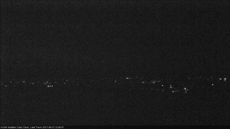 Lake Travis webcam, August 27, 2017 9:55 PM CT