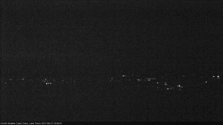 Lake Travis webcam, August 27, 2017 10:05 PM CT