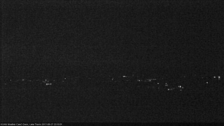 Lake Travis webcam, August 27, 2017 10:15 PM CT