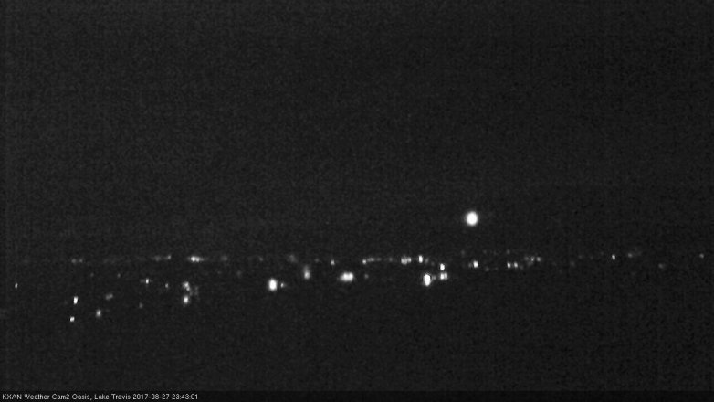 Lake Travis webcam, August 27, 2017 10:50 PM CT