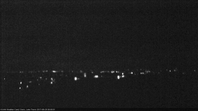 Lake Travis webcam, August 27, 2017 11:30 PM CT
