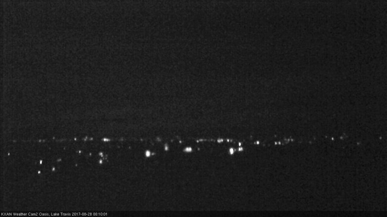 Lake Travis webcam, August 27, 2017 11:40 PM CT