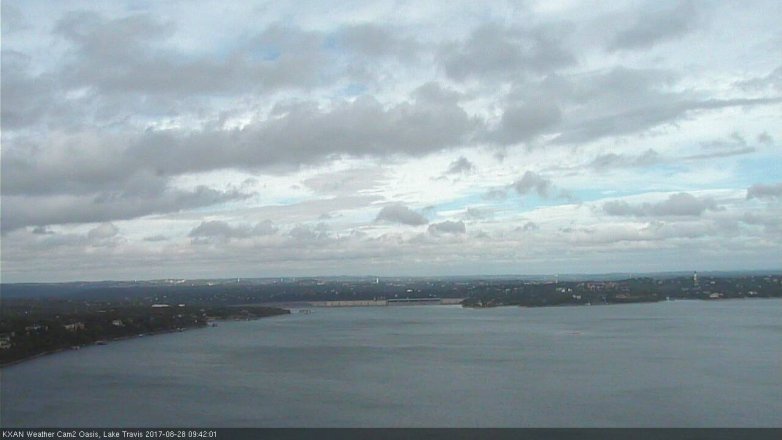 Lake Travis webcam, August 28, 2017 9:10 AM CT