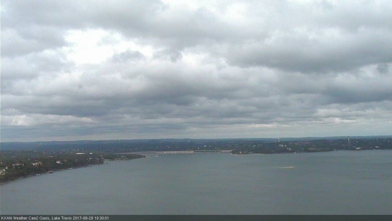 Lake Travis webcam, August 28, 2017 9:55 AM CT