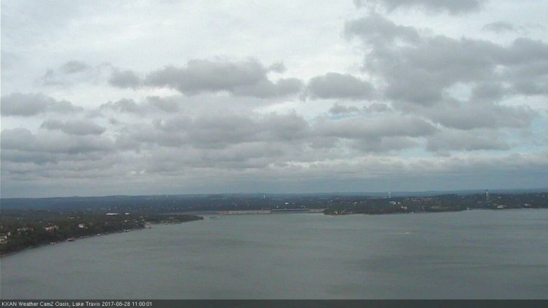 Lake Travis webcam, August 28, 2017 10:05 AM CT