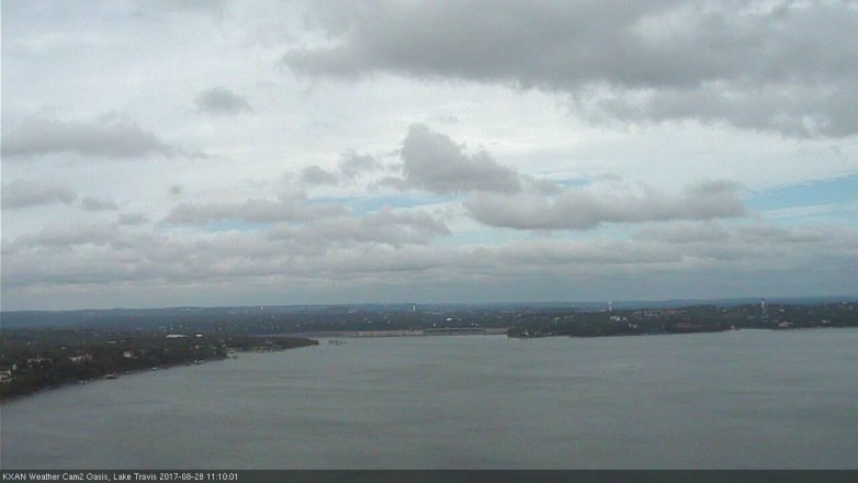 Lake Travis webcam, August 28, 2017 10:15 AM CT