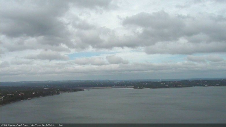 Lake Travis webcam, August 28, 2017 10:35 AM CT