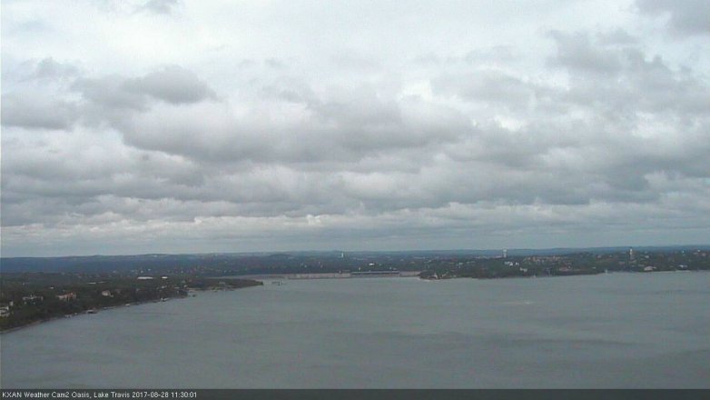 Lake Travis webcam, August 28, 2017 11:00 AM CT