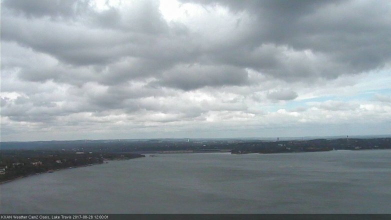 Lake Travis webcam, August 28, 2017 11:10 AM CT