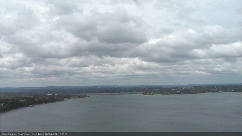 Lake Travis webcam, August 28, 2017 11:40 AM CT