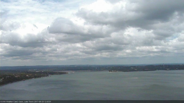 Lake Travis webcam, August 28, 2017 11:55 AM CT