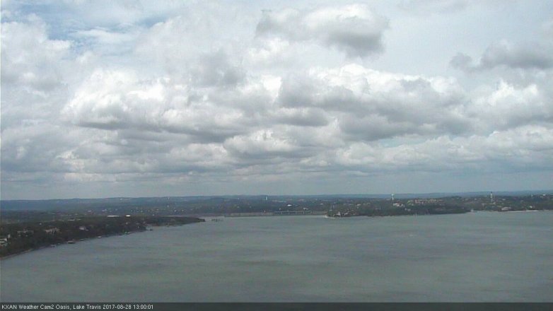 Lake Travis webcam, August 28, 2017 12:20 PM CT