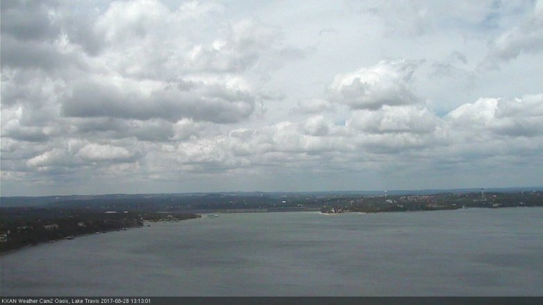 Lake Travis webcam, August 28, 2017 12:25 PM CT