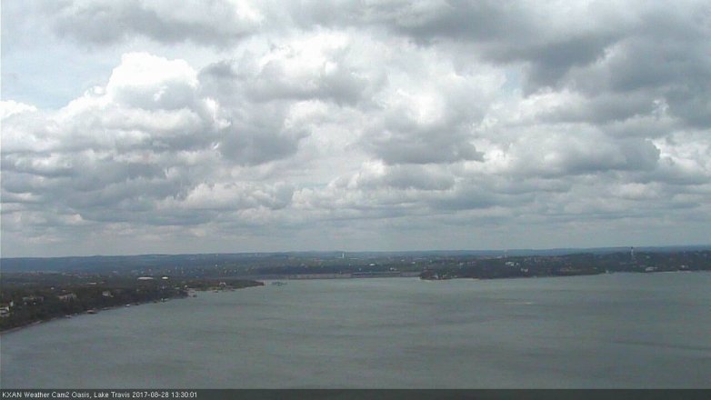 Lake Travis webcam, August 28, 2017 12:50 PM CT