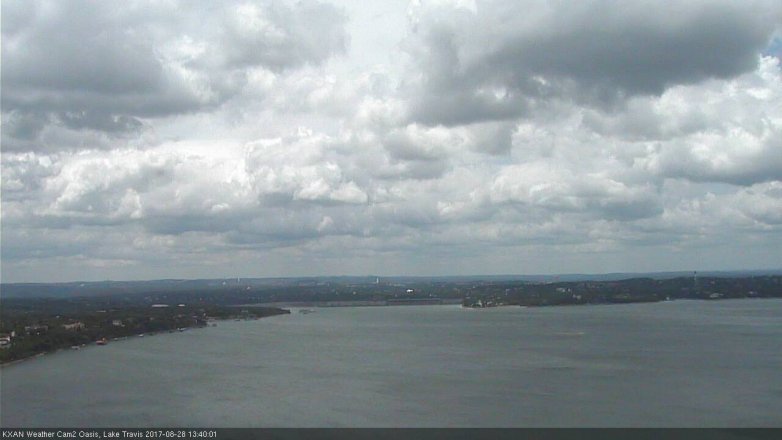 Lake Travis webcam, August 28, 2017 12:55 PM CT