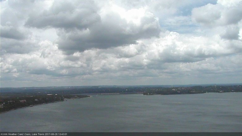 Lake Travis webcam, August 28, 2017 1:05 PM CT