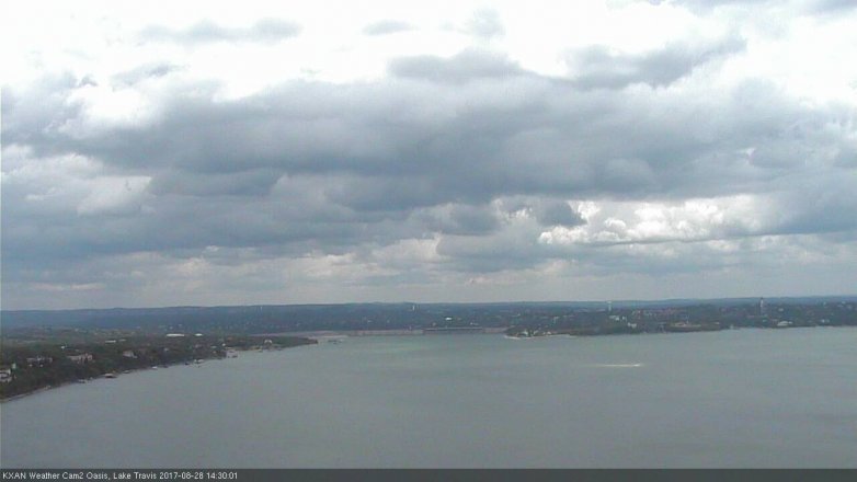 Lake Travis webcam, August 28, 2017 1:50 PM CT