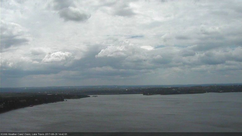 Lake Travis webcam, August 28, 2017 1:55 PM CT