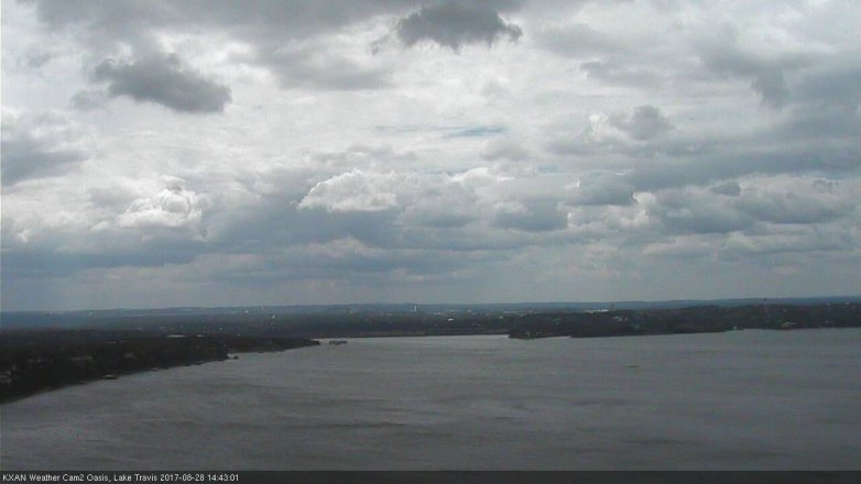 Lake Travis webcam, August 28, 2017 2:05 PM CT