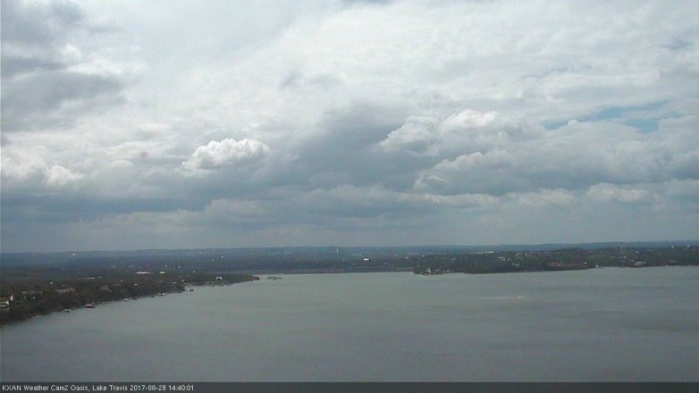 Lake Travis webcam, August 28, 2017 2:10 PM CT