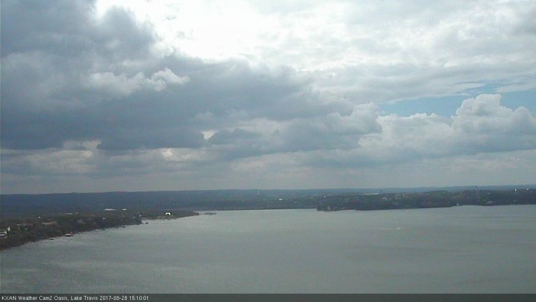 Lake Travis webcam, August 28, 2017 2:20 PM CT