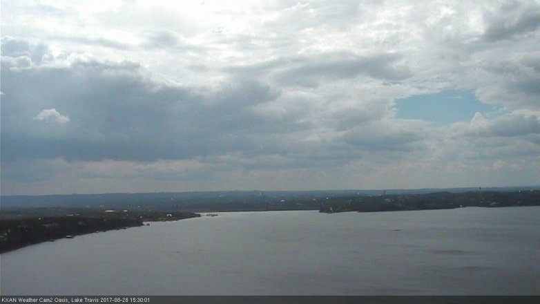 Lake Travis webcam, August 28, 2017 2:40 PM CT
