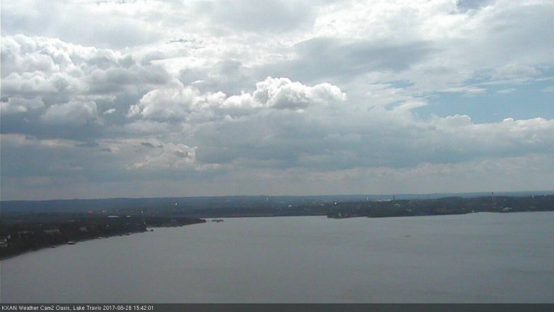 Lake Travis webcam, August 28, 2017 3:00 PM CT