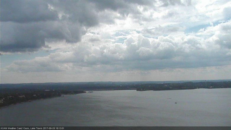 Lake Travis webcam, August 28, 2017 3:20 PM CT