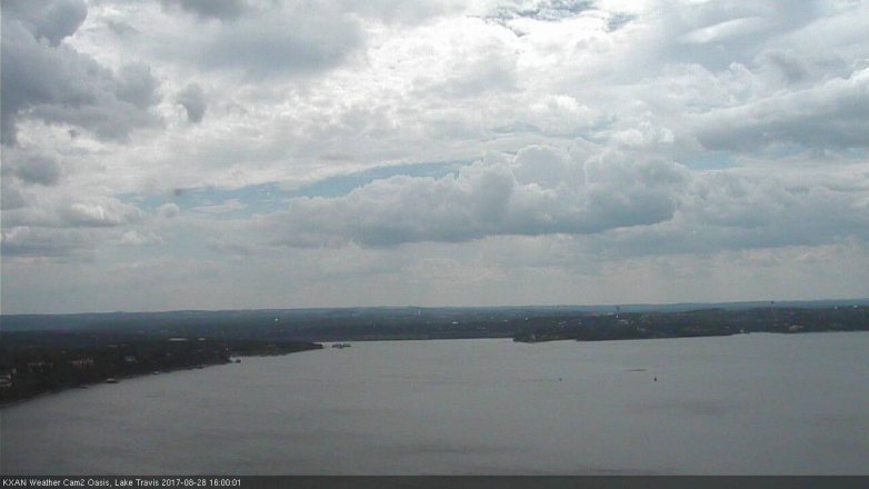 Lake Travis webcam, August 28, 2017 3:25 PM CT