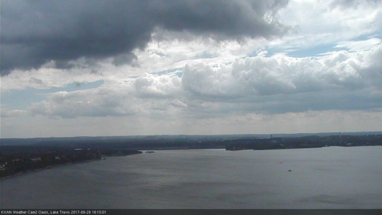 Lake Travis webcam, August 28, 2017 3:40 PM CT
