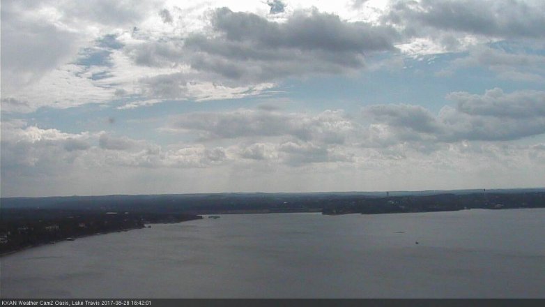 Lake Travis webcam, August 28, 2017 3:55 PM CT