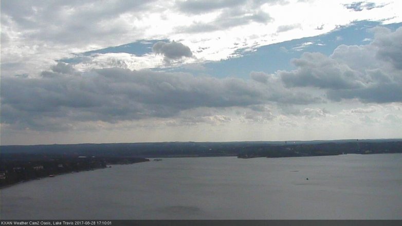 Lake Travis webcam, August 28, 2017 4:15 PM CT