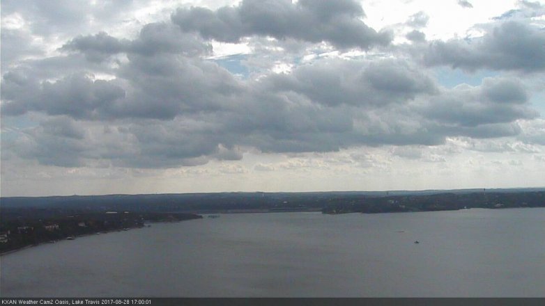 Lake Travis webcam, August 28, 2017 4:30 PM CT