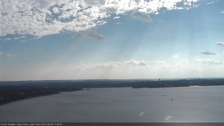 Lake Travis webcam, August 28, 2017 4:55 PM CT