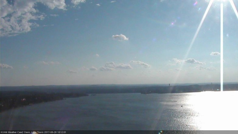 Lake Travis webcam, August 28, 2017 5:15 PM CT