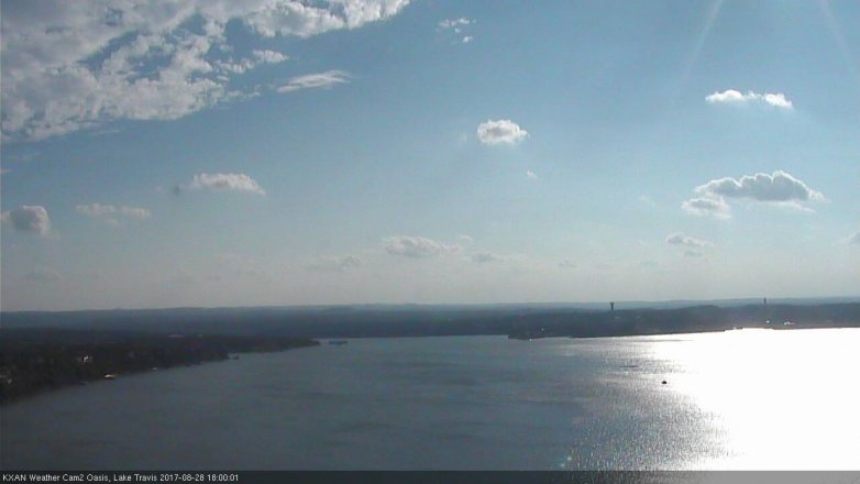 Lake Travis webcam, August 28, 2017 5:20 PM CT