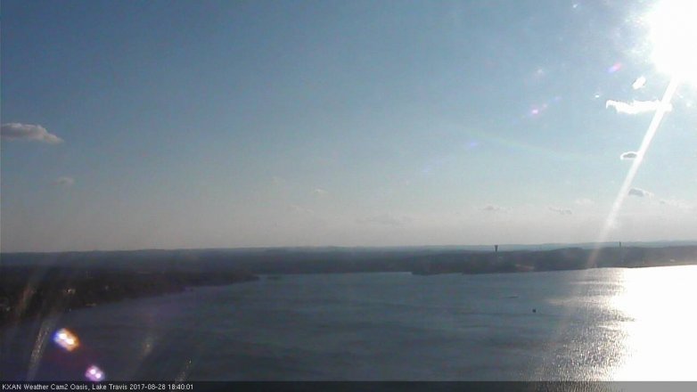 Lake Travis webcam, August 28, 2017 5:45 PM CT