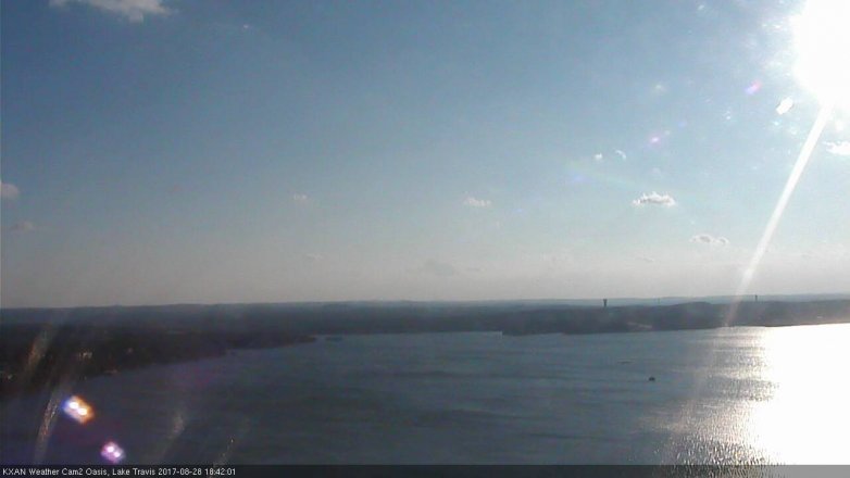 Lake Travis webcam, August 28, 2017 5:55 PM CT