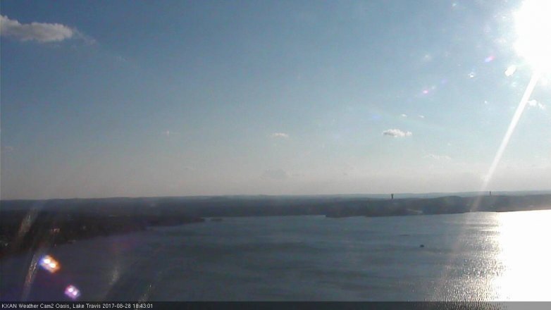 Lake Travis webcam, August 28, 2017 6:05 PM CT