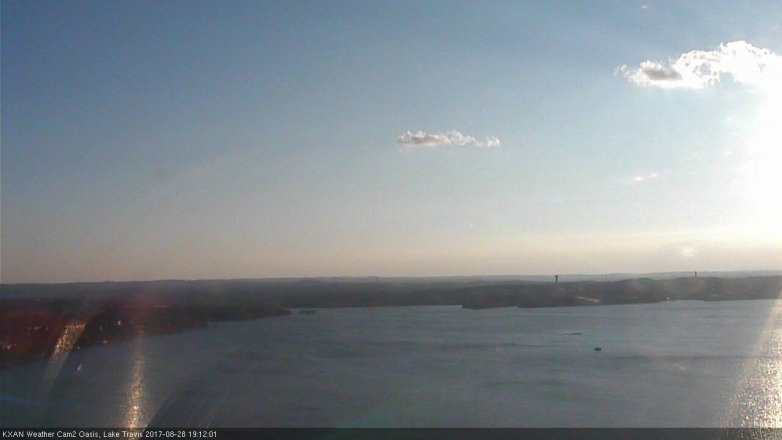 Lake Travis webcam, August 28, 2017 6:35 PM CT